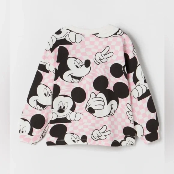 Zara Girls Mickey Mouse Printed Top- Size 13-14 -NWT - Picture 2 of 3